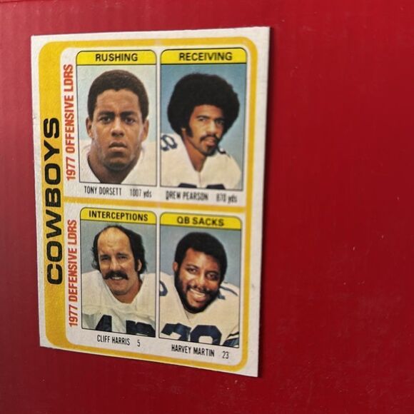 1978 topps tony dorsett-drew pearson #507 mint condition - Picture 2 of 5